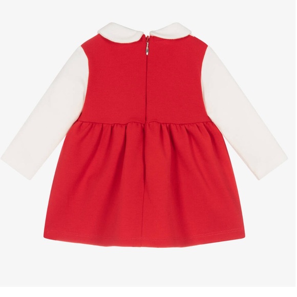 EMC Everything Must Change Girls Red And Ivory Bow Dress - Picture 2 of 10